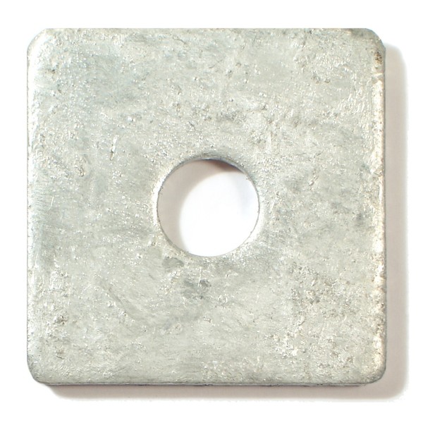 Midwest Fastener Square Washer, Fits Bolt Size 1/2 in Steel, Galvanized Finish, 25 PK 09425